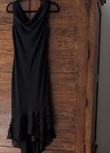 Chic Black High Low Dress